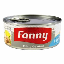 FANNY LIGHT - TUNA  FILLET (STEAK) CANNED FISH IN WATER AND SALT , TIN x 170 GR