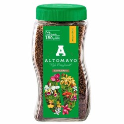 ALTOMAYO DECAFFEINATED INSTANT GROUND COFFEE,  JAR X 180 GR