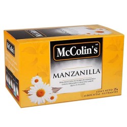 MCCOLINS - CHAMOMILE TEA INFUSIONS , BOX OF 25 TEA BAGS
