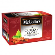 MCCOLIN'S - TEA ,CINNAMON AND CLOVE INFUSIONS - BOX OF 25 TEA BAGS 