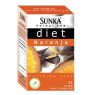 SUNKA DIET - ORANGE TEA INFUSIONS , BOX OF 21 TEA BAGS