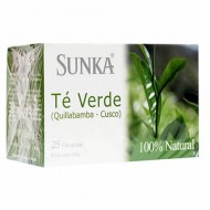 SUNKA - GREEN TEA INFUSIONS , BOX OF 25 TEA BAGS