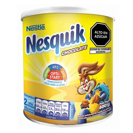 NESQUIK - ENERGIZING CHOCOLATE POWDER DRINK  , CAN  X 400 GR