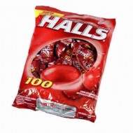 HALLS - CARAMELS CHERRY LYPTUS x 100 UNITS