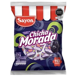SAYON - HARD CANDIES CHICHA MORADA FLAVORED , BAG X 100 UNITS