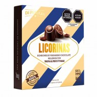 DI PERUGIA LICORINAS CHOCOLATE TRUFFLE'S BONBONS FILLED WITH PISCO AND RAISINS, BOX OF 144 GR