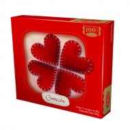 LA IBERICA CLOVER HEART CHOCOLATE PERU, BOX OF 100 GR
