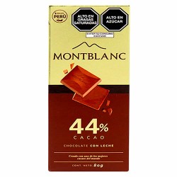 MONTBLANC - PURE MILKY CHOCOLATE TABLET , BOX OF  80 GR