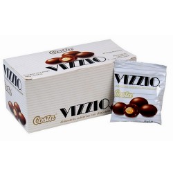 VIZZIO ALMONDS COVERED WITH CHOCOLATE-  BOX OF 24 SACHETS