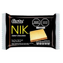 NIK COSTA - CHOCOLATE WAFER OBLEA, BAG x 6 PACKETS