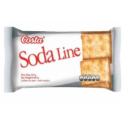 SODA LINE - SODA CRACKERS BISCUITS , BAG X 6 UNITS