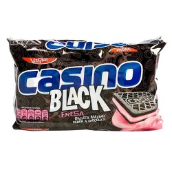 CASINO BLACK CHOCOLATE COOKIES WITH STRAWBERRY CREAM -  BAG X 6 PACKETS