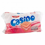 CASINO COOKIES FILLED WITH STRAWBERRY CREAM -  BAG X 6 UNITS