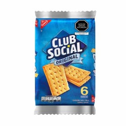 CLUB SOCIAL - SALTY CRACKERS COOKIES -  BAG X 6 PACKETS
