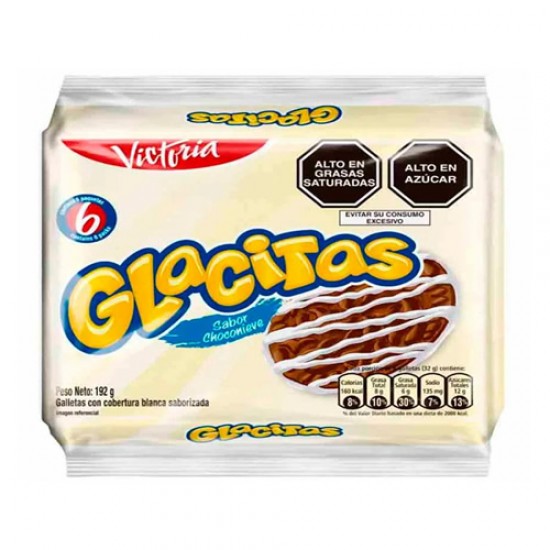 GLACITAS COOKIES CHOCONIEVE FLAVOR -  BAG X 6 UNITS