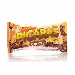 PICARAS  - COOKIES COVERED WITH CAPUCCINO CREAM -  BAG X 6 UNITS