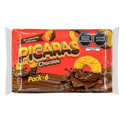 PICARAS CLASSIC COOKIES FILLED WITH CHOCOLATE CREAM - BAG X 6 UNITS