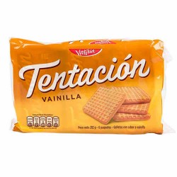 TENTACION COOKIES VANILLA FLAVORED - BAG  X 6 PACKETS