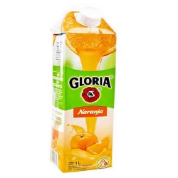 GLORIA -  NECTAR  ORANGE JUICE DRINK PERU, BOX OF 1 LITER