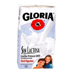 GLORIA - FRESH MILK UHT WITHOUT LACTOSE PERU X 1 LITER