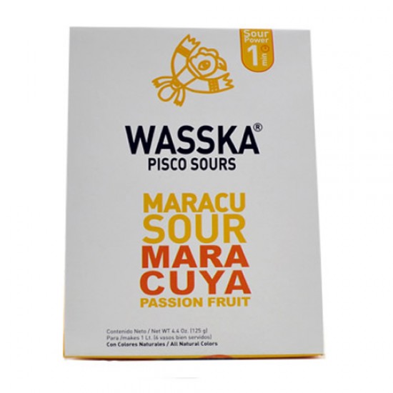 WASSKA - PISCO SOUR PASSION FRUIT PERU, BOX OF 125 GR