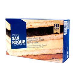 KING KONG SAN ROQUE - CARAMEL COOKIE FILLED WITH BLANCMANGE PINEAPPLE & PEANUT , BOX OF 900 GR