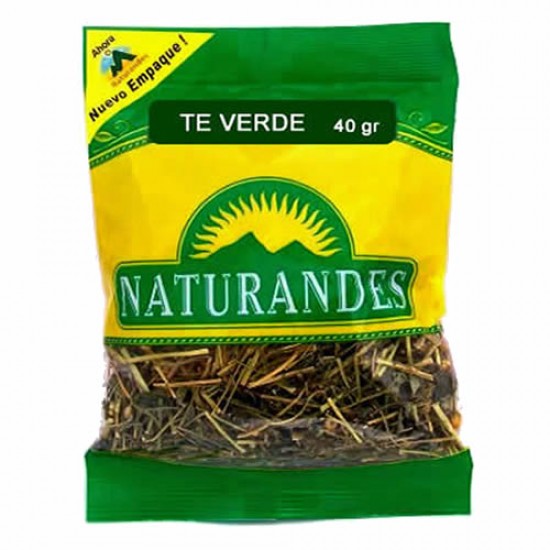 NATURANDES - NATURAL GREEN TEA LEAVES , BAG X 40 GR