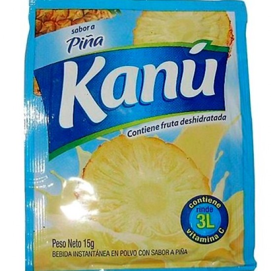 KANU - PINEAPPLE INSTANT DRINK  X 15 GR PACK X 10 SACHETS