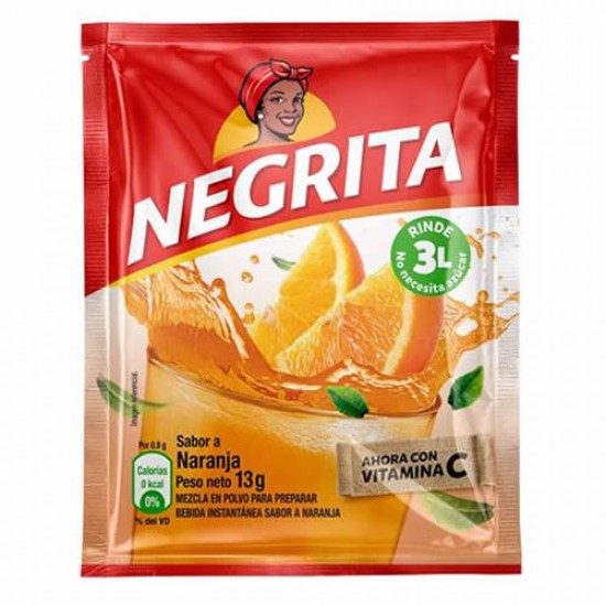 NEGRITA - ASSORTED MIXED FLAVORS INSTANT DRINK , BAG X 12 SACHETS