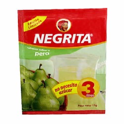 NEGRITA - PEAR INSTANT DRINK , BAG X 12 SACHETS