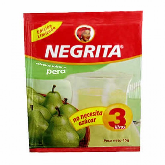 NEGRITA - PEAR INSTANT DRINK , BAG X 12 SACHETS