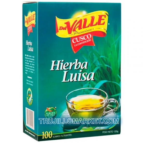 DEL VALLE - LEMON VERBENA TEA INFUSIONS, BOX OF 100 TEA BAGS