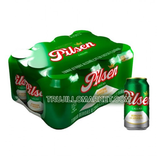 PILSEN CALLAO - PERUVIAN BEER, PACK X 12 CANS , 355 ml  / 12 oz