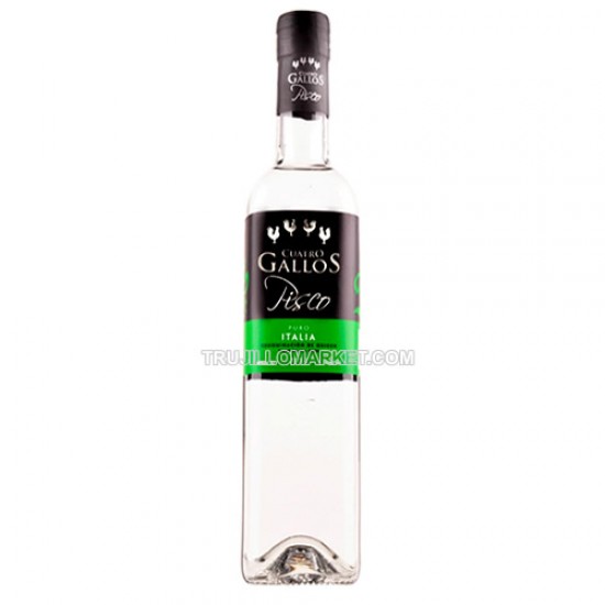 CUATRO GALLOS - PISCO QUEBRANTA PURE, BOTTLE X 700 ML