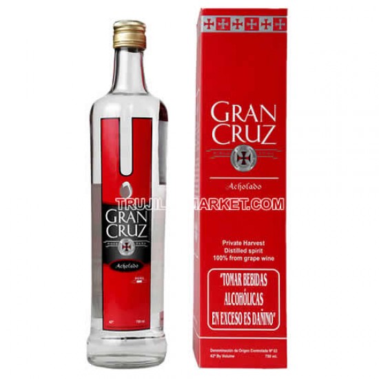 GRAN CRUZ- PISCO ACHOLADO PRIVATE HARVEST, BOT X 750 ML