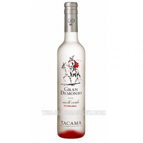 TACAMA "GRAN DEMONIO" -  PISCO MOSTO VERDE ITALIA  X 500 ML