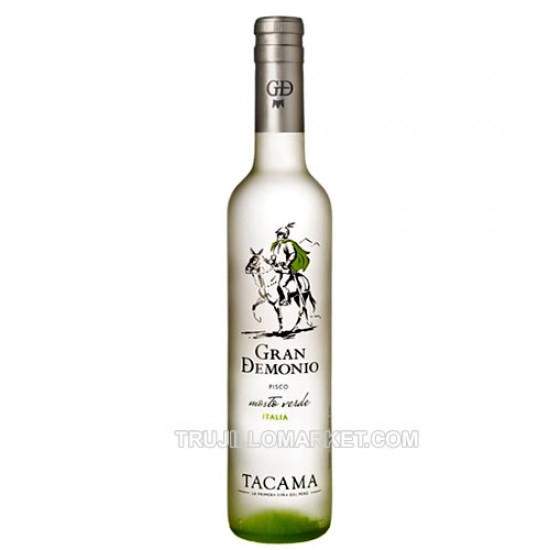 TACAMA "GRAN DEMONIO" -  PISCO MOSTO VERDE ACHOLADO X 500 ML