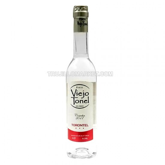 VIEJO TONEL - PISCO MOSTO VERDE PERU, BOT X 500 ML