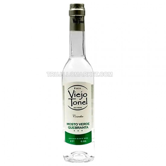 VIEJO TONEL - PISCO MOSTO VERDE PERU, BOT X 500 ML